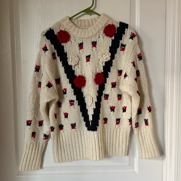 Zara Floral Crotchet Sweater - Picture 8 of 10